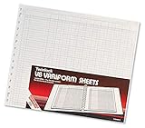 Rexel Twinlock Variform Multi-Ring Binder V8 Cash Refill Sheets 10 Columns, White (Pack of 75)