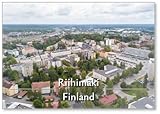 Riihimäki, Finland. Aerial Views from City of Riihimäki, Fridge Magnet