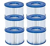 Bestway Flowclear Size VI, Filter Cartridge for Lay-Z-Spa Miami, Vegas, Palm Springs, Paris, Monaco, 3 x Twin Pack