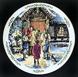 Royal Doulton Xmas Plate 1989 - Carolling - Collectors Plate 20cm Diameter