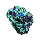 HSTUO Natural Azurite Rough, Azurite and Malachite Symbiosis, Azurite Rough Ornaments