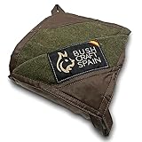 Bushcraft Spain Waterproof Oilskin Canvas Floor with Wool Lining 6’6’’ x 4’8’’- Ground Sheet with Wool Lining for Bushcraft and Camping- Oilskin Brown and Green Wool Lining-Made in Spain