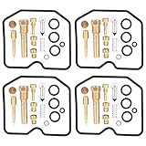 HouYeen Motorcycle Carburetor Carb Rebuild Repair Kit for Suzuki GSF600 Bandit GSF 600 S Set of 4