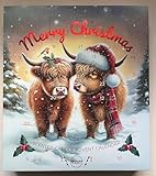 Merry Christmas Scented Candle Advent Calendar. Countdown to Christmas with a surprise candle for every day. 23 x Tea Lights & 1 x Votive Candle for Xmas Eve. Luxury Premium Advent *VEGAN*