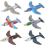 Henbrandt 6x New Animal Birds Aircraft Gliders 16 cm Birthday/Party Bag - [Toy] Kids Party Bag Fillers, Toy Gliders, Kids Prizes for Party Bags & Party Favours