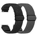 TumpCez - Quick Release Elastic Nylon Watch Straps - Band Width- 16mm 18mm 19mm 20mm 22mm 24mm Watch Straps -Choose Colour & Width