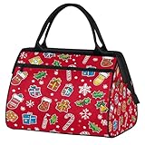 Mexpekil Gym Bags for Men Women, Christmas Stocking Gifts Waterproof Sports Duffel Bag, Weekend Travel Bag for Fitness, Workout, Overnight