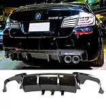 Auto Perfectionists UK Rear Valance Diffuser Quad Exhaust Compatible With BMW 5 Series M5 F10 F11 2010-2017 M Sport ABS Gloss Black