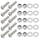 LT Easiyl 1Set Stainless Crossmember Rear Body Bolt Fixing Kit Rear Cross Member Security Bolt Kit Compatible with Land Rover Defender Series