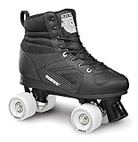 Roces KOLOSSAL Unisex 4 Wheel Skate - Adult, Black, 37