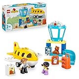 LEGO DUPLO First Time at the Airport - Educational Motor Skills Toy for Toddlers incl. a Plane, 2 Figures & a Teddy Bear - Birthday Gift for 2+ Year Old Boys & Girls - 10443