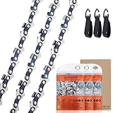 Savior 3-Pack Chainsaw Chain for 14 Inch Bar, 50 Links, .043" Gauge, 3/8" LP, Low-Kickback Chains for Stihl MS170 MS171 MSE170C MS192T