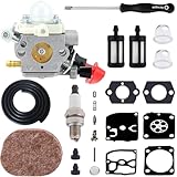 ZAMDOE FS56RC Carburetor Kit for Stihl FS70 FS56 FS70R KM56 FS40 FC70 FS50 FS56C FS70C FS40C KM56RC KM56C KN56 FC56 FS50C HT56C FC56C HT56 Trimmer Weedeater Parts for Zama C1M-S267A 4144 120 0608