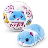 Zuuru Pets Alive Hamstermania - Blue - Pets Alive Hamster Mania by ZUURU, Blue Hamster, Pet Nurture, Soft Toy, Real Alive, Sounds Interactive