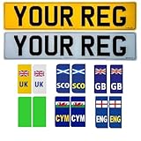 UK Acrylic Plates | 2D | 3D | 4D | 4D Gel UK Rear/Front/Pair for Automotive, Home Use/Outdoor Use