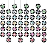 8 Pcs Vinyl Records Music Rock and Roll Theme Party Decorations Notes Hanging Cutout Ceilings for 50s 70s 90s Music Themed Birthday Party Favor