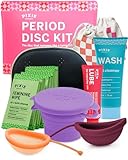 Pixie Menstrual Disc Kit - No Metals or Toxins - 100% Medical-Grade Silicone - Best Period Disc Starter Kit - Removes Like a Tampon - Proven to Become A Successful Menstrual Disc User