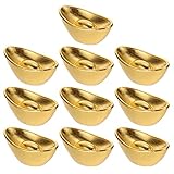 jojofuny Craftsmanship Mini Ingot Ornament Simulated Gold Model Perfect for Desktop Ornaments