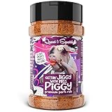 Quasi & Squatch Pig-Candy Pork Rub “Miss Piggy” | Sticky Maple-Bacon Glaze Builder BBQ Rub for Belly, Ribs & Butts | Sweet & Smoky Pork Seasoning for Smoker, Grill & Air Fryer | 220g