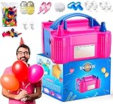 Active 100 Electric Balloon Pump, Portable Dual Nozzle Air Pump for Balloons 220v-240v 600w, Balloon Machine for Bulk Balloons Filling, Balloon Pump for Outdoor Recreations