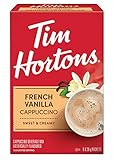 Tim Hortons French Vanilla Cappuccino Packets, French Vanilla Cappuccino, 8 Count