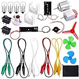 ELCOHO Educational Electric Circuit Kits Toys Science Montessori Learning Kits Electronics Motor Kits with Storage Bag for DIY Science Project, 23 Pieces