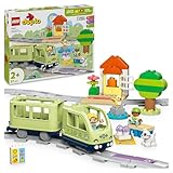 LEGO DUPLO Interactive Adventure Train Set - Toddler Learning Toy for 2+ Year Old Boys & Girls - incl. 14 Track Pieces, Action Bricks with Sound and 4 Figures - Gift Idea - 10427