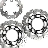 Front Rear Brake Discs Rotors for Suzuki GSX650F ABS 2008-2014 Brake Disks Motorcycle Accessories GSX 650 F 650F GSF650 GSF1200 GSF1250 BANDIT S Black 2009 2010 2012 2013