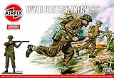 Airfix Model Figures Set - A02718V WWII British Infantry - Model Building Kit Accessories, Plastic Model Kits for Adults & Children 8+, Set Includes 14 Unpainted Figures - Accessory for Dioramas