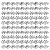 100Pcs Square Decking Clip Bracket Fastener Stainless Steel Patios Concealed Exterior Composite Deck Square Solid Bamboos Decking Clip Bracket Fastener