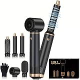 5 in 1 Air Styler – Magic Styler - Hair Dryer Brush – Multi use Styling Appliances - Thermal Wrap - for Curling, Straightening, Volumizing and Drying – Hair Curler – Ionic Technology (Black 5 in 1)
