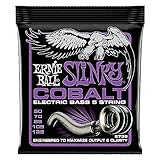 Ernie Ball Power Slinky Cobalt 5-String Electric Bass Strings 50-135 Gauge