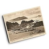 A6 PRINT - Vintage Cornwall - The Coast Looking West, Polzeath