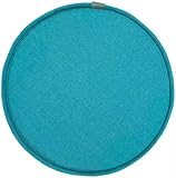 Ghjceviov Diameter 30cm/33cm/35cm/40cm/45cm Chair Pad, Non-slip Seat Cushion With Elastic Ties Hooks, Sponge Dining Chair Cushion, Small Round Stool Seat Pad(Teal Blue,30 * 30cm)