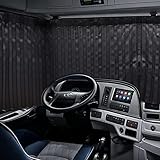 ZATOOTO Truck Curtains 2 Pieces, Lorry Accessories, Curtain Pleats, Blinds for Sleeping in Car, Blackout Sunlight, Provide Privacy, Width 94.4 x Length 35.4 inches (240 x 90 cm), Hook Included