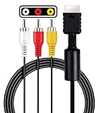ArobiaSB AV to RCA Cable Composite lead Audio HD Video TV Cord Compatible with Playstation 1 2 3, AV Cable for PS1 PS2 PS3
