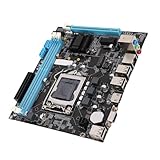 Micro ATX LGA 1155 Motherboard, 3 Phase Power, Dual DDR3, M.2 NVMe NGFF, HD VGA Output, for I3 I5 I7 CPUs, Pentium, Celeron, 16GB Max Memory