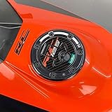 labelbike - 3D gel resin sticker Motorcycle Tank Cap Protection compatible with KTM RC 125 2015-2021