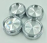4x 65mm Alloy Wheel Center Hub Caps Covers Compatible With Rays Volk Racing Wheels No Logo Plain Emblem Rim Cover Hubcap Tyre Trim Truck Plastic Tuning (Silver)