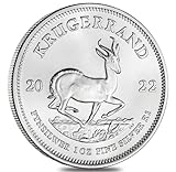 Silvern Metals 2022 Krugerrand Silver Coin – 1oz .999 Silver | South African Mint | In Premium Lighthouse Capsule | BU, Authentic, Handled with Care