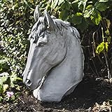 DGS STATUES – Stone Cast, Highly Detailed, Stallion Horse Head, Ideal With or Without Plinth, Hand Finished, Statue, Sculpture