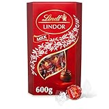 Lindt Lindor Milk Chocolate Truffles – 600g Box (Approx. 48 Balls) – Smooth Filling – Halloween Treat, Christmas, Gift, Birthday, Congratulations