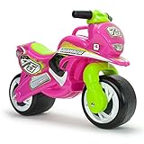 INJUSA - Tundra Tornado Ride-On Pink Colour Recommended for Children +18 Months with Permanent and Waterproof Decoration Wide Plastic Wheels and Carrying Handle