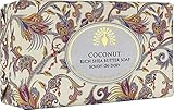 The English Soap Company Vintage Wrapped Shea Butter Soap Bar Coconut 190g