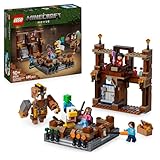 LEGO Minecraft Woodland Mansion Fighting Ring - Interactive Building Toy - incl. a Baby Zombie, Steve, Garret & Henry Minifigures - Movie Set for 10+ Year Old Boys, Girls & Gaming Fans - 21272
