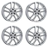 4x Rial rims alloy rims Astorga 7.5Jx17 ET50,5 5x108 polar-silber compatible with VOLVO C30 S40 V50 S60 V60 S60CC V60CC S80 V40 V70 XC40 XC60 XC70