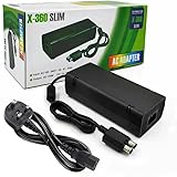 Power Supply for Xbox 360 Slim, Power Supply with Cord Replacement Charger Power Brick for Xbox 360 Slim Console