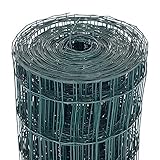 Oypla 1.2m x 25m Green PVC Coated Galvanised Steel Wire Mesh Fencing Garden Euro Stock Fencing
