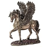Veronese Design 10 5/8 Inch Divine Pegasus Winged Horse Cold Cast Resin Statue Bronze Finish Animal Sculpture