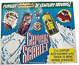 Vintage Triang 1967 Gerry Andersons Captain Scarlet And The Mysterons - 21st Century Driving - Pursuit Set - Slotted Car With Touch Drive Spectrum Cars - Good Condition In The Original Box
